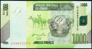 Kongo, 1000 Francs 2005