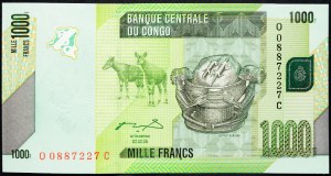 Kongo, 1000 franków 2005