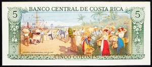 Kostarika, 5 colones 1992