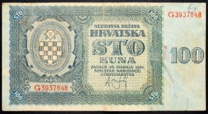 Chorvátsko, 100 kún 1941