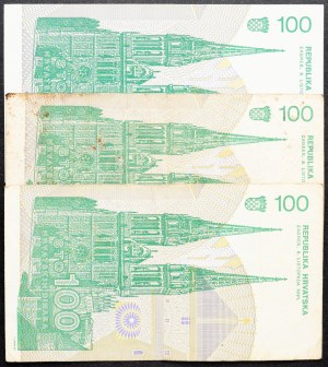 Croatie, 100 Dinara 1991