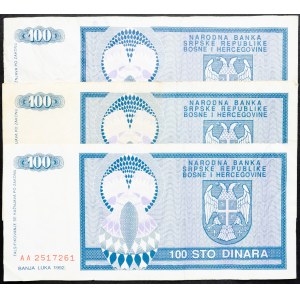 Kroatien, 100 Dinara 1992