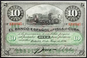 Kuba, 10 Pesos 1896