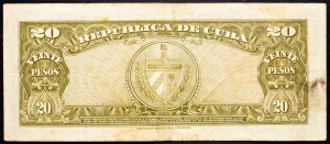 Kuba, 20 pesos 1958