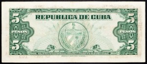 Cuba, 5 Pesos 1960
