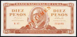 Cuba, 10 Pesos 1964