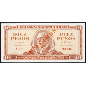 Cuba, 10 Pesos 1964