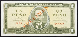 Kuba, 1 Peso 1966