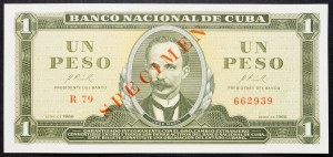 Kuba, 1 peso 1966