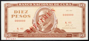 Cuba, 10 Pesos 1967