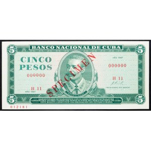 Cuba, 5 Pesos 1967