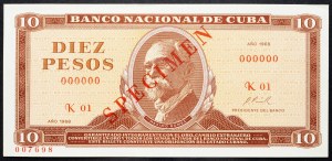 Kuba, 10 pesos 1968