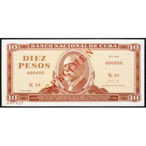 Cuba, 10 Pesos 1968