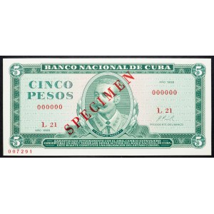 Cuba, 5 Pesos 1968