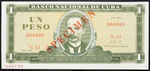 Kuba, 1 peso 1969