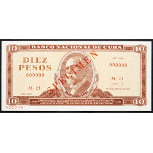 Cuba, 10 Pesos 1969