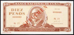 Cuba, 10 Pesos 1969