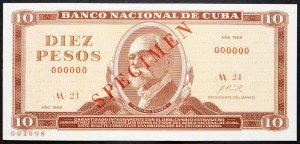 Kuba, 10 pesos 1969