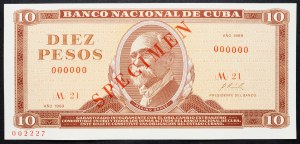 Kuba, 10 pesos 1969