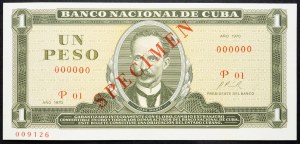 Kuba, 1 Peso 1970
