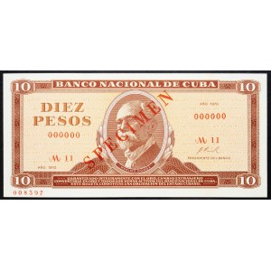 Cuba, 10 Pesos 1970