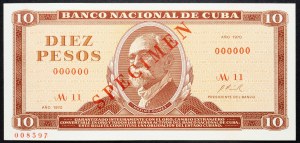 Cuba, 10 Pesos 1970