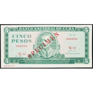Cuba, 5 Pesos 1972
