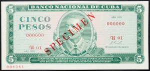 Kuba, 5 pesos 1972