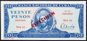 Kuba, 20 pesos 1978