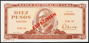 Kuba, 10 pesos 1978