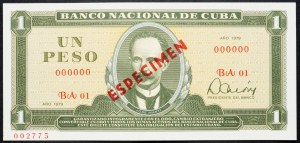 Kuba, 1 peso 1979