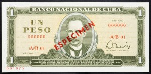 Kuba, 1 peso 1980