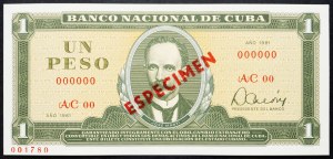 Kuba, 1 peso 1981