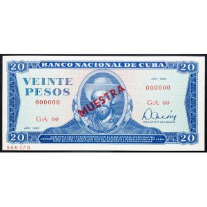 Cuba, 20 Pesos 1983