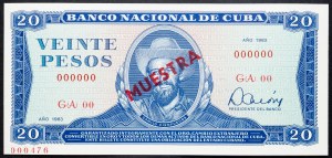 Cuba, 20 Pesos 1983
