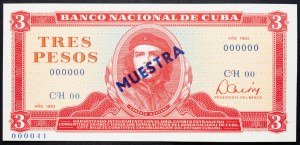 Kuba, 3 pesos 1983