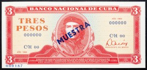 Kuba, 3 peso 1983