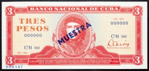 Cuba, 3 Pesos 1983