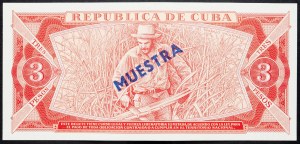 Cuba, 3 Pesos 1983