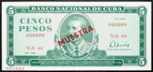 Kuba, 5 pesos 1984