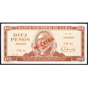 Cuba, 10 Pesos 1984