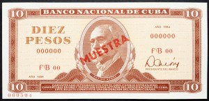 Kuba, 10 pesos 1984