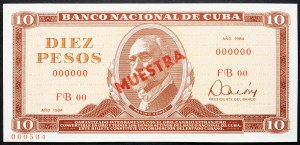 Cuba, 10 Pesos 1984