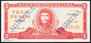 Kuba, 3 pesos 1985