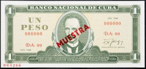 Cuba, 1 Peso 1986