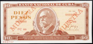 Cuba, 10 Pesos 1986