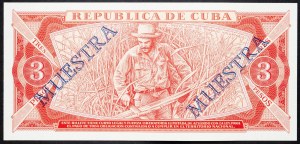 Kuba, 3 peso 1986