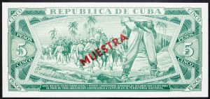 Cuba, 5 Pesos 1986