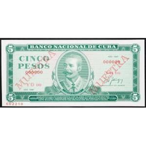 Cuba, 5 Pesos 1987