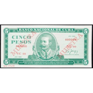 Cuba, 5 Pesos 1988